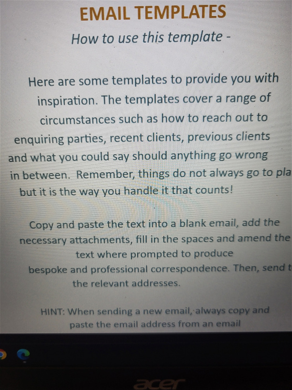 Resources For Florists | The Floristry Geek Email Templates