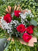 Bouquets | Valentines Day | Red Rose and Gypsophilia Bouquet