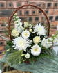 Basket Arrangements | White Florals