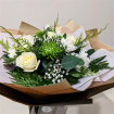 Gift Bouquets | Mother's Day | White & Green Hand-tied Bouquet