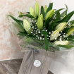 Gift Bouquets | White Lily & Gypsophila Hand-tied Bouquet