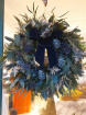 Pre-Order For Christmas 2024 | THE BLUE AND SLIVER ONE - Christmas Door Wreath