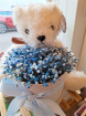 Flower Bouquets  | New Baby Gifts | New Baby Gyp Hatbox With Teddybear