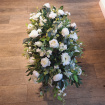 Funeral Tribute Hire | Elegant silk coffin spray for hire includes a refundable deposit