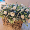 Funeral Tribute Hire | Elegant silk coffin spray for hire includes a refundable deposit