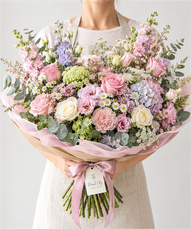 The WOW Bouquets | WOW Bouquet £125 – Deluxe Luxury Flower Bouquet