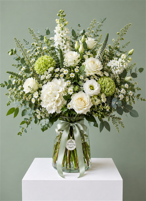 The WOW Bouquets | £175 — WOW Deluxe Vase A bigger, more abundant statement arrangement.