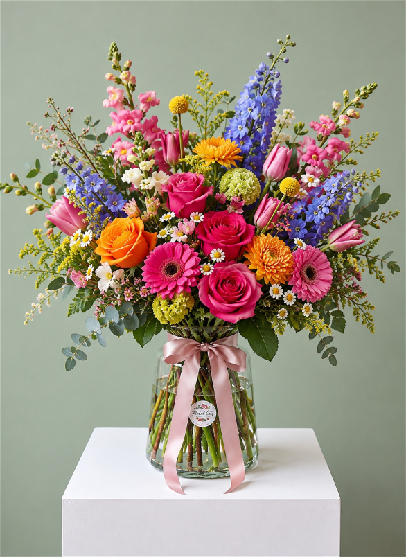 The WOW Bouquets | £225 — WOW Grand Vase Your ultimate, show-stopping luxury arrangement.