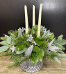 Christmas Centrepiece | Winter Silver Glow Centrepiece