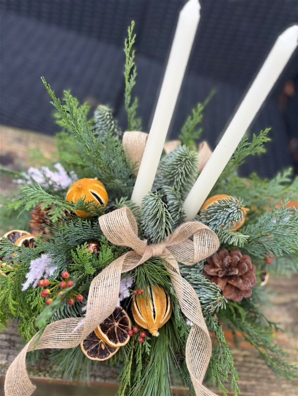 Christmas Centrepiece | Orange & Pine Centrepiece