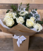 Valentine Bouquet | 12 White Roses