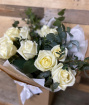 Valentine Bouquet | 12 White Roses