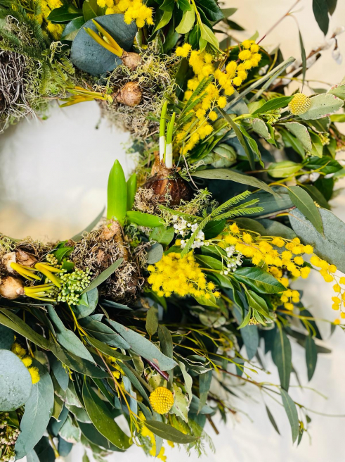 Anna May Floristry | Lucan | Embrace Spring with Our Luxurious Live Door Wreath