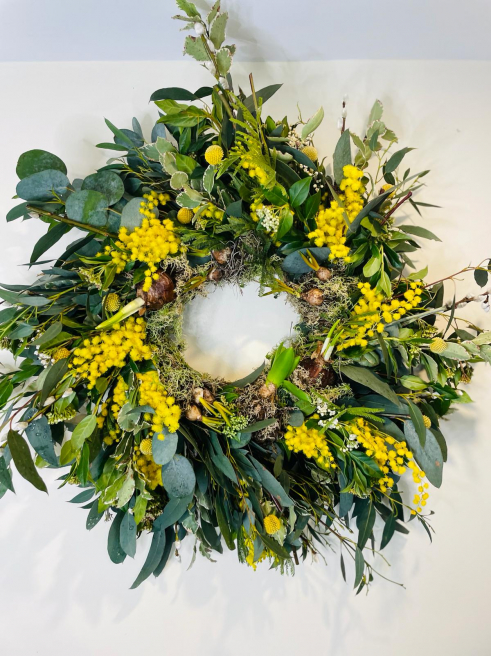 Anna May Floristry | Lucan | Embrace Spring with Our Luxurious Live Door Wreath
