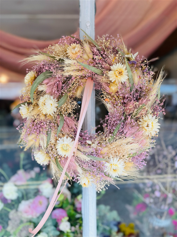 Wreaths  | Blush & Oat Dried Wreath