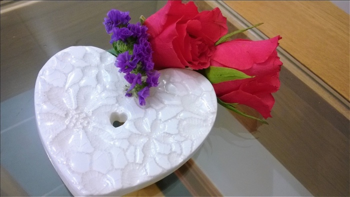 Gifts order with Fiori Flowers only for delivery | Artisan Heart Shaped Sapone Dish