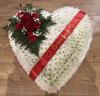 Heart tribute 21 inch with ribbon £110