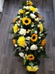 Funeral Flowers | Sunflower Casket Spray