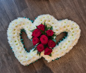 Funeral Flowers | Double Heart