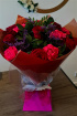 Bouquets | Christmas Flowers | Valentines Day Flowers | Red Rose and Pink Carnation Handtied