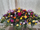 Casket Sprays / Double Ended Sprays  | Funeral Flowers | Coffin spray Vibrant