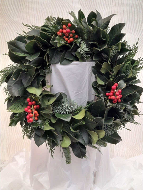 Christmas Wreaths | Nationwide Delivery | Wreath for grave with holly