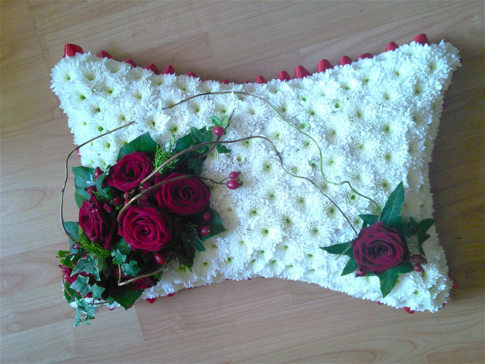 Funeral -Cushions/Pillows | Classic Red and White