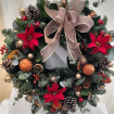 Christmas Wreaths | Red Poinsettia Christmas Wreath