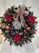 Christmas Wreaths | Red Poinsettia Christmas Wreath