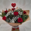 Nationwide Delivery | Six Red Roses Hand Tied