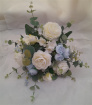 Artificial Wedding Bouquets | Bridesmaids Bouquet-Blue&Ivory