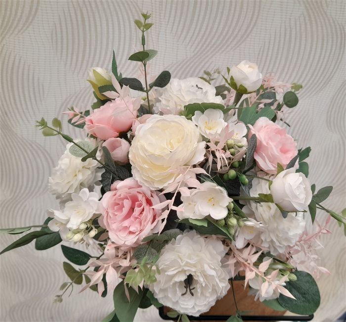 Artificial Wedding Bouquets | Pink and White