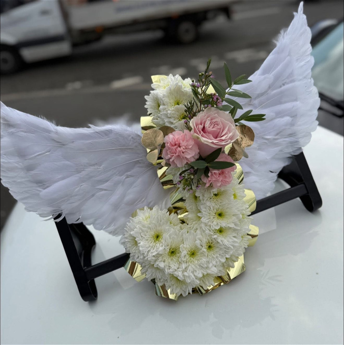 Funerals | Angel wings letter