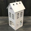 Christmas | Rustic White T-light House, 20.5cm