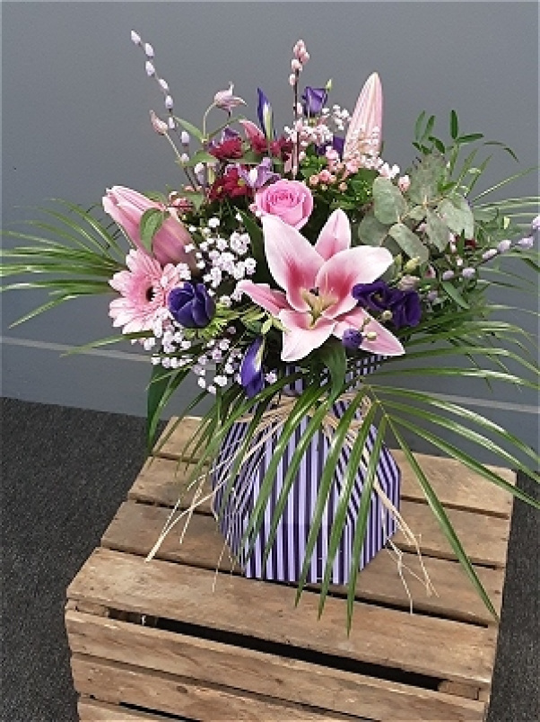 Floral Boxes (in water) | Mother's Day | environmentally Friendly Bouquet