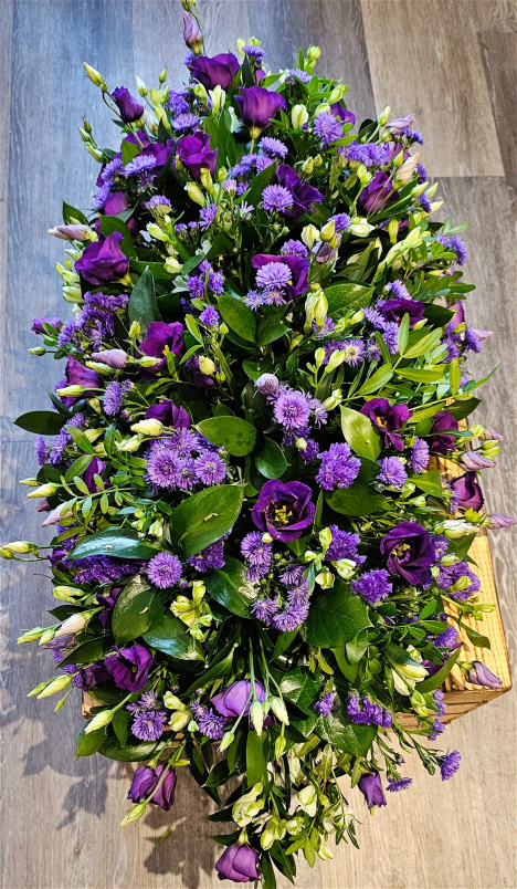 Funeral Flowers | Funeral Sprays | Lisianthus Double Ended Funeral spray