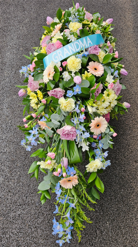 Funeral Flowers | Funeral Sprays | Pastel Single Ended