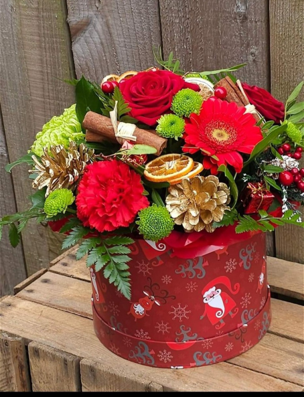 Christmas | Christmas hat box red