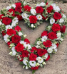 Funeral Flowers | Open heart