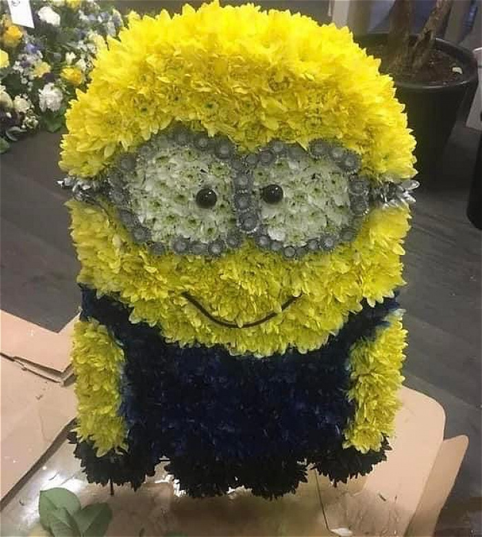 Funeral Flowers | Bespoke tribute Minion