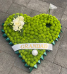 Funeral Flowers | golfing heart