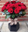 Valentines | 24 red rose hand tied