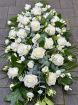 Funeral Flowers | White coffin spray