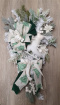 Christmas wreaths and decor | Sage and white swag