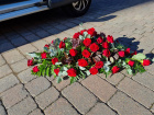 Funeral flowers | Rose Coffin Spray