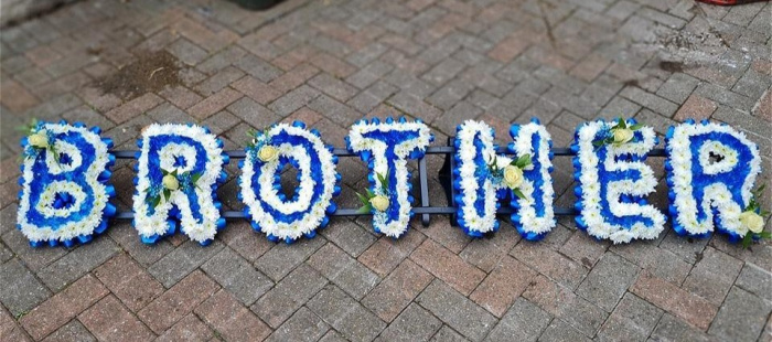 Floral Lettering Tributes | Coloured Lettering Tribute