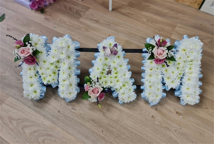 Floral Lettering Tributes | MAM Tribute