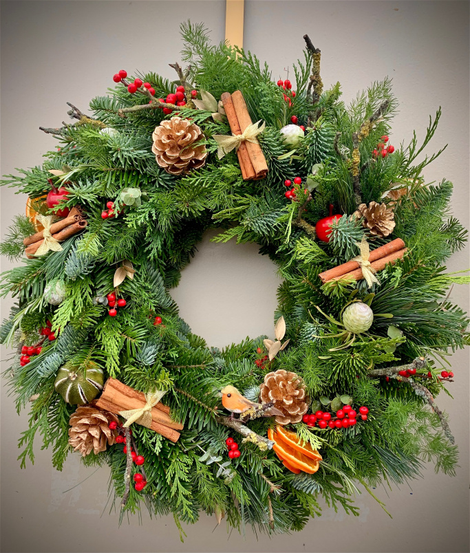 CHRISTMAS | WORKSHOPS | Festive Christmas Wreath Workshops, 7pm Wednesday 26th November and 6.30pm Thursday 4th December 2025 at The Cherry Tree Cafe, Eynsham
