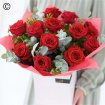 Bouquets | Valentines | 12 Red Rose hand tied