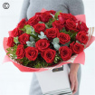 Bouquets | Valentines | 24 Red Rose hand tied